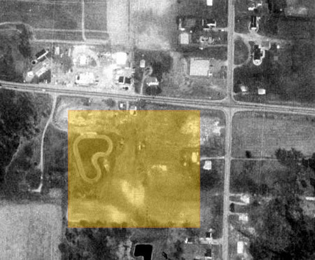 Hilltop Drive-In Theatre - Aerial Photo Of Location (newer photo)